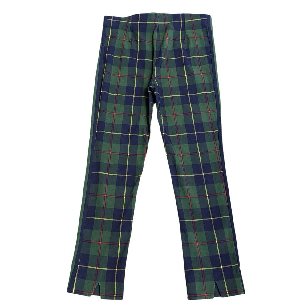 Gretchen Scott Gripeless Pull On Pant - Plaidly Cooper Green Multi Sz Large - Picture 6 of 12